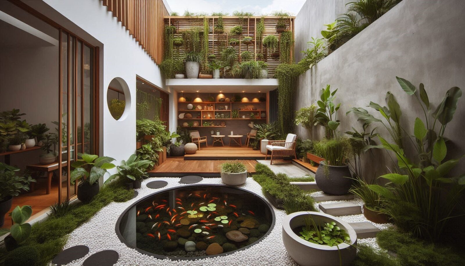 Kolam Ikan Taman Belakang Rumah