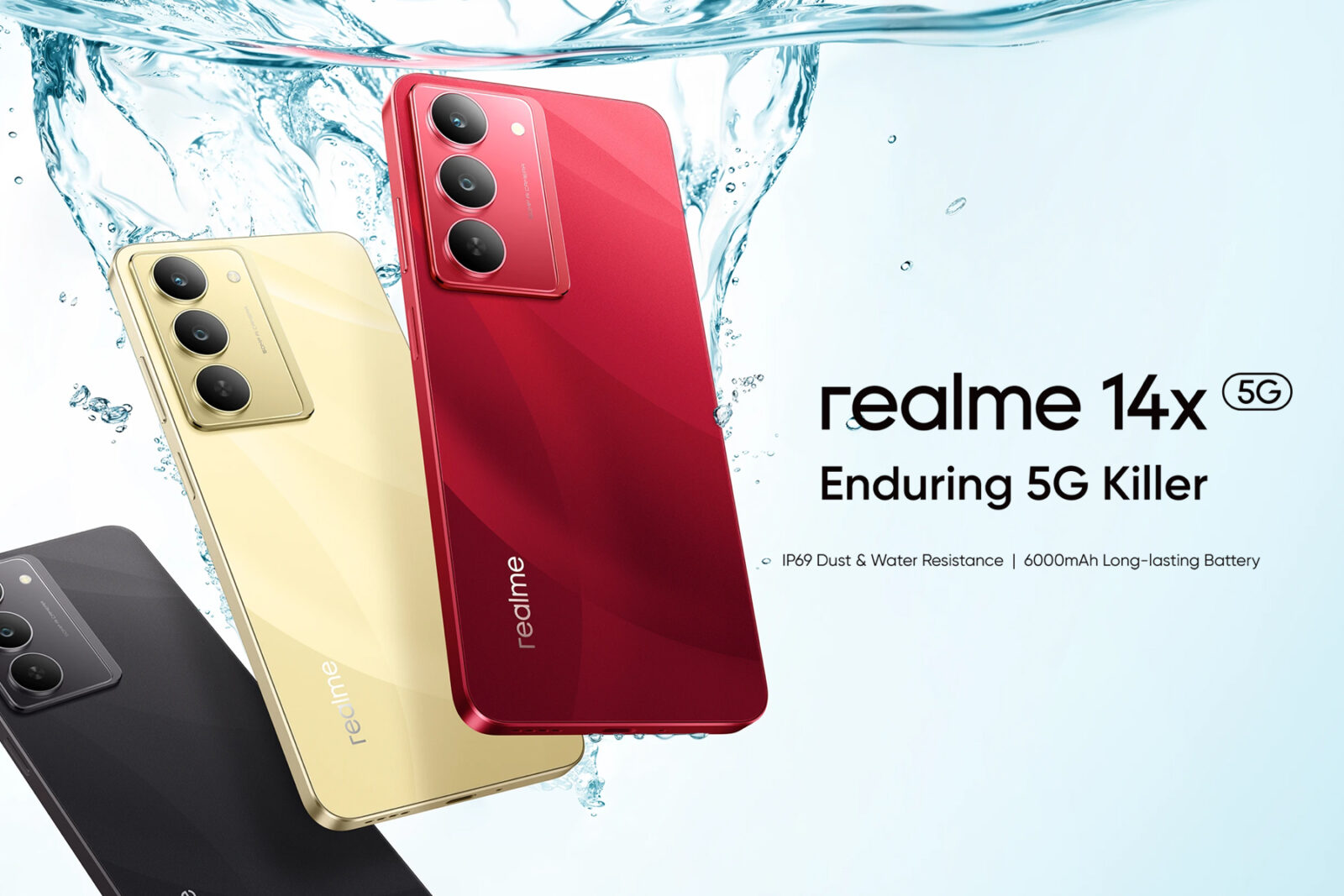 Spesifikasi Realme 14x, Smartphone Tahan Air