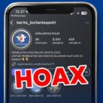 Instagram berita_korlantaspolri Bukan Bagian dari Domain Resmi Institusi Polri