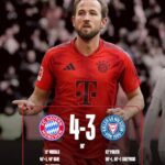 Bayern Muenchen Menang Dramatis 4-3 atas Holstein Kiel. (Sumber X @FCBayern)