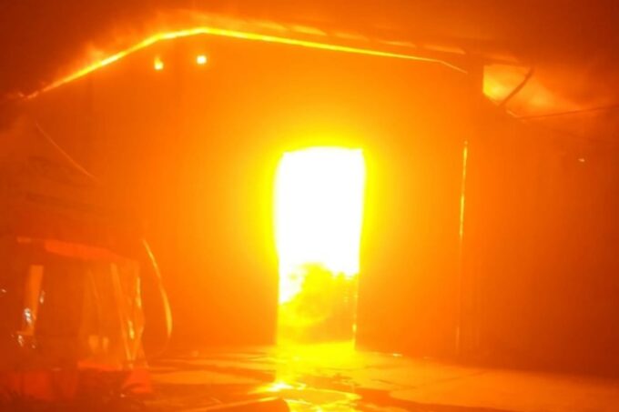 Kebakaran Gudang Dishub Kabupaten Bekasi