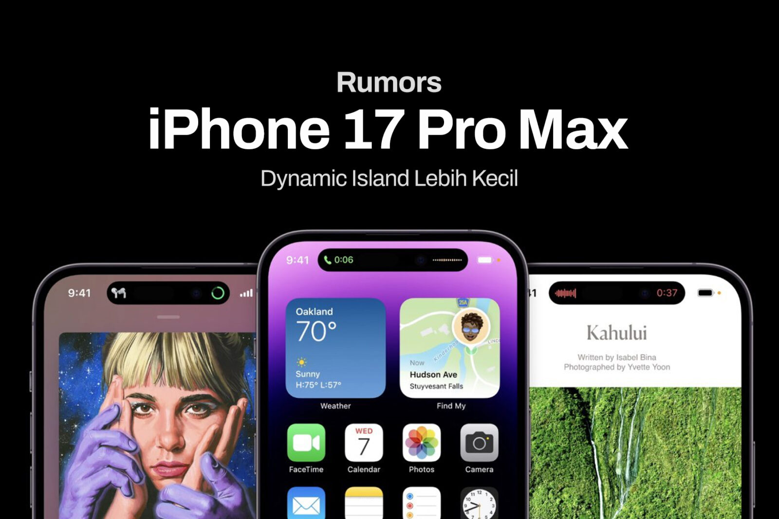 iPhone 17 Pro Max Dikabarkan Hadir dengan Dynamic Island Lebih Kecil