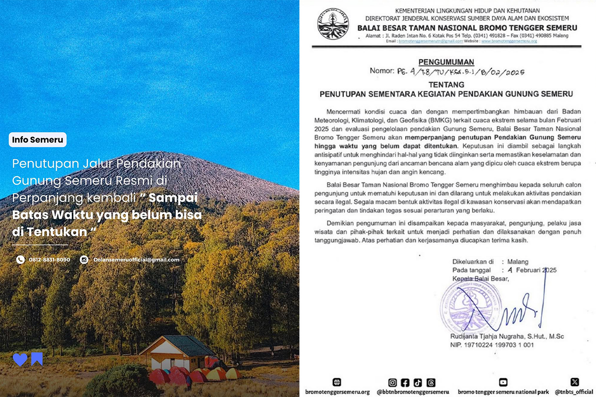 Wisata Gunung Semeru.