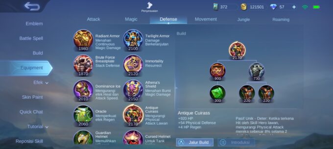 Pelajari build item Mobile Legends terbaik sesuai dengan role hero favoritmu untuk meningkatkan damage, defense, dan efektivitas dalam permainan!