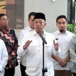 Gubernur Banten Andra Soni dan Menteri ATR-BPN Nusron Wahid, dalam konferensi pers di Kantor Kementerian PU, Jakarta, Jumat, 21 Maret 2025