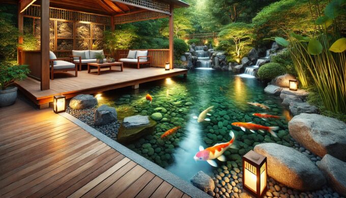 Desain Kolam Ikan Koi Minimalis