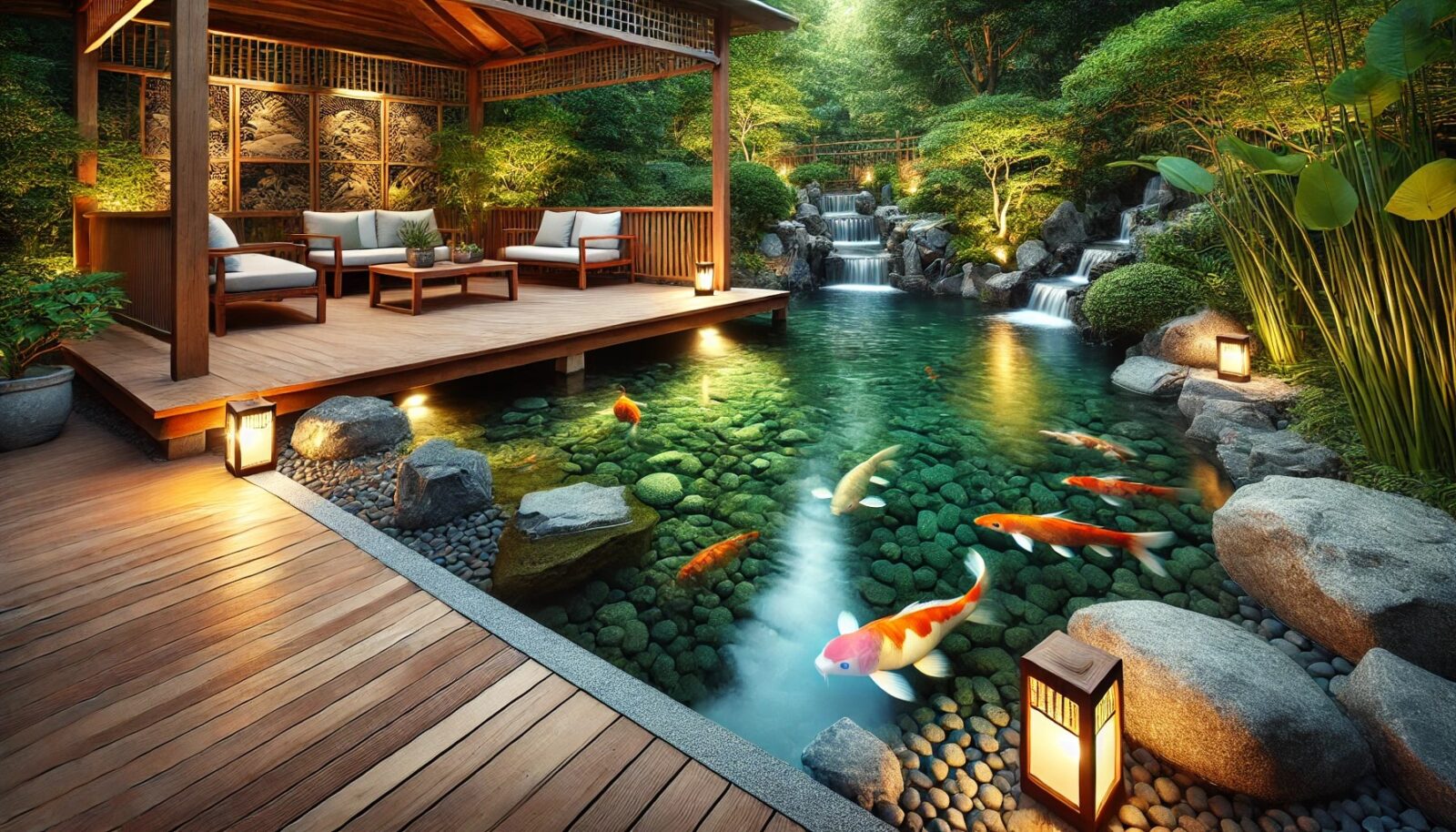 Desain Kolam Ikan Koi