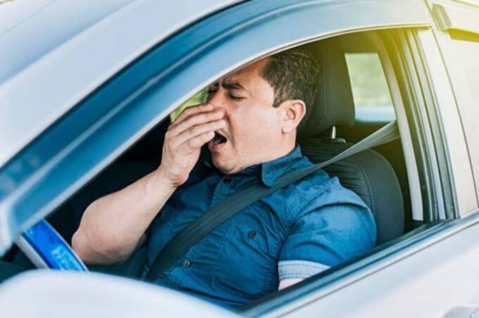 Foto ilustrasi pengemudi mengantuk