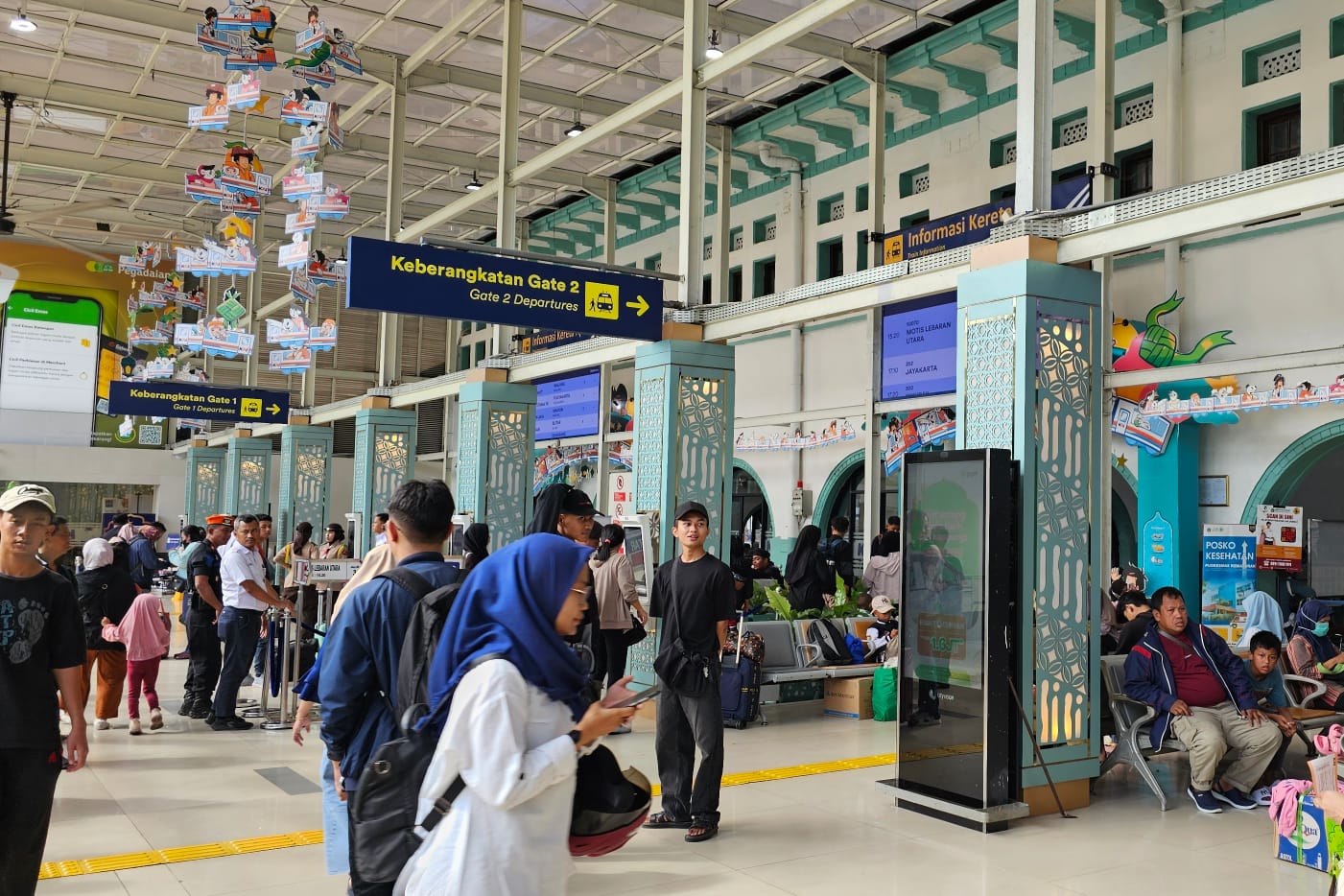 Situasi terkini Stasiun Pasar Senen Jakarta