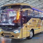 Bus baru milik PO TAM yang menggunakan mesin depan