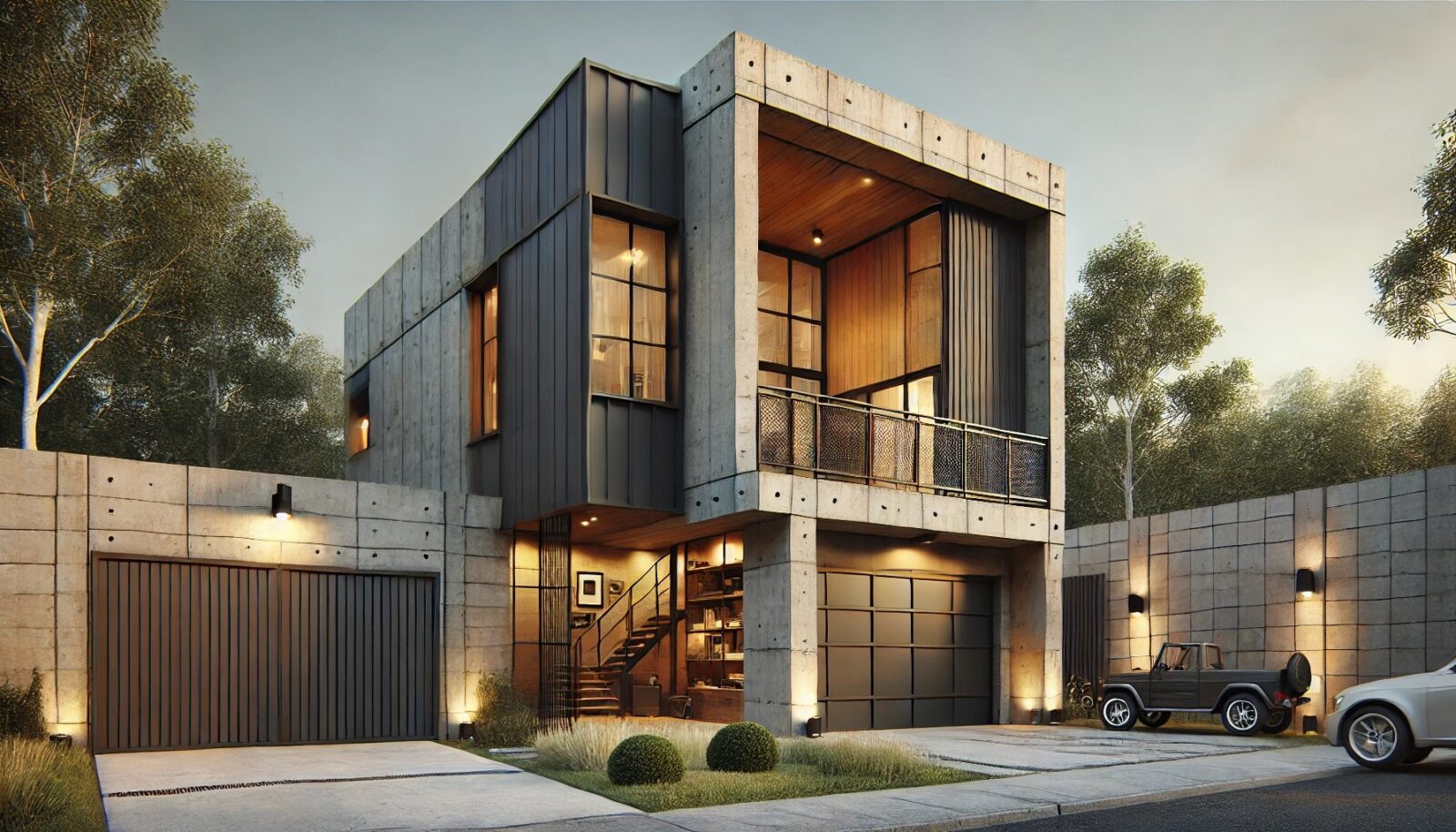 Rumah Minimalis Industrial Modern