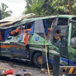 Bus ALS Terbalik di Sarolangun