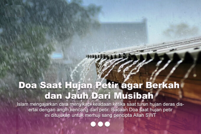 Doa Ketika Hujan Deras