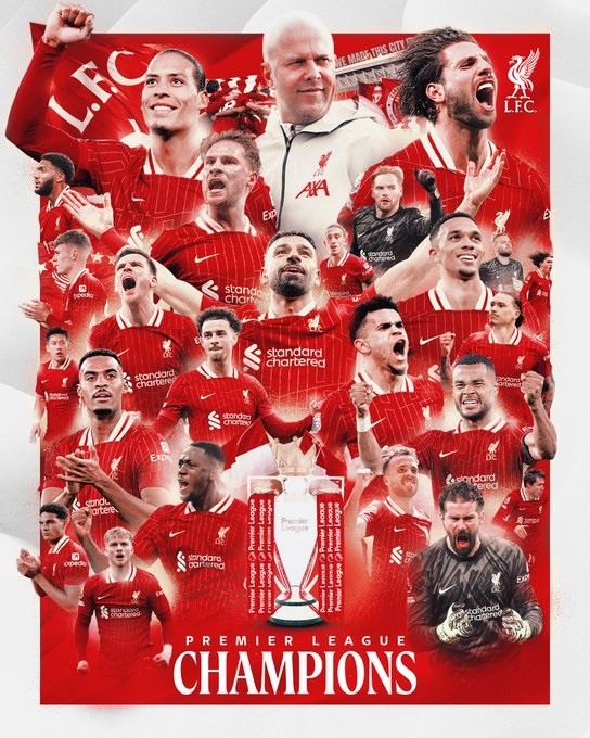 Liverpool resmi menjuarai Liga Inggris 2024/25. Kini, perebutan tiket Liga Champions menjadi fokus utama dalam klasemen Liga Inggris musim ini