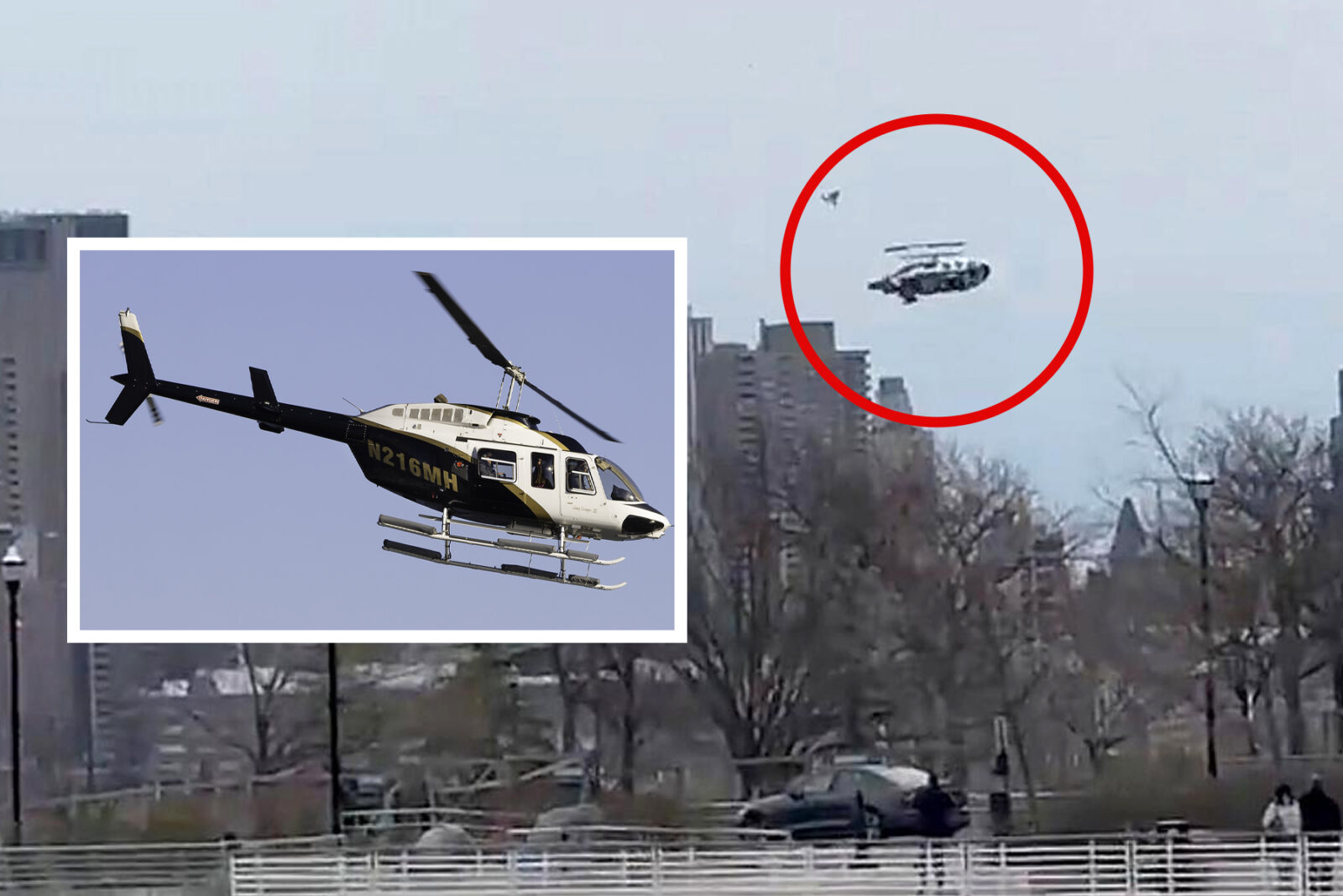 Detik-Detik Helikopter Bell 206 Jatuh di Sungai Hudson