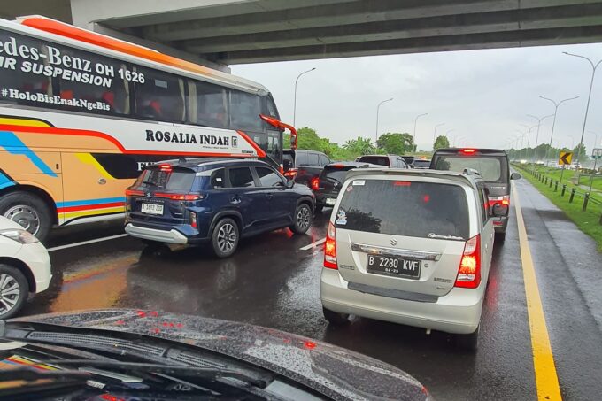 Situasi arus mudik tol Cipali