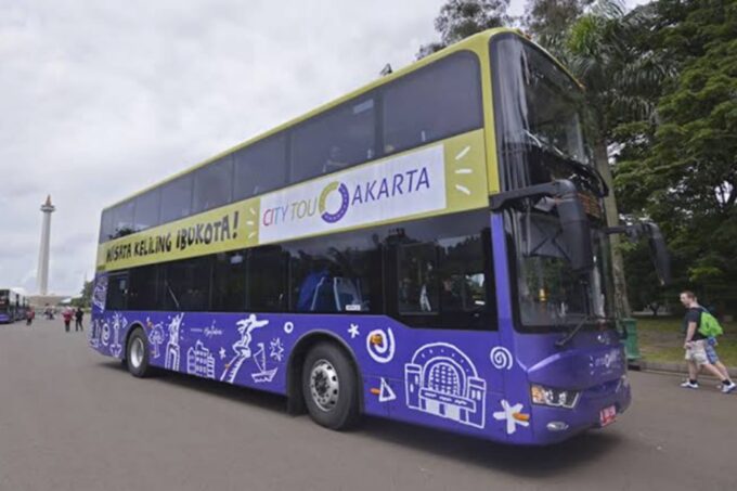 Foto ilustrasi bus wisata Jakarta