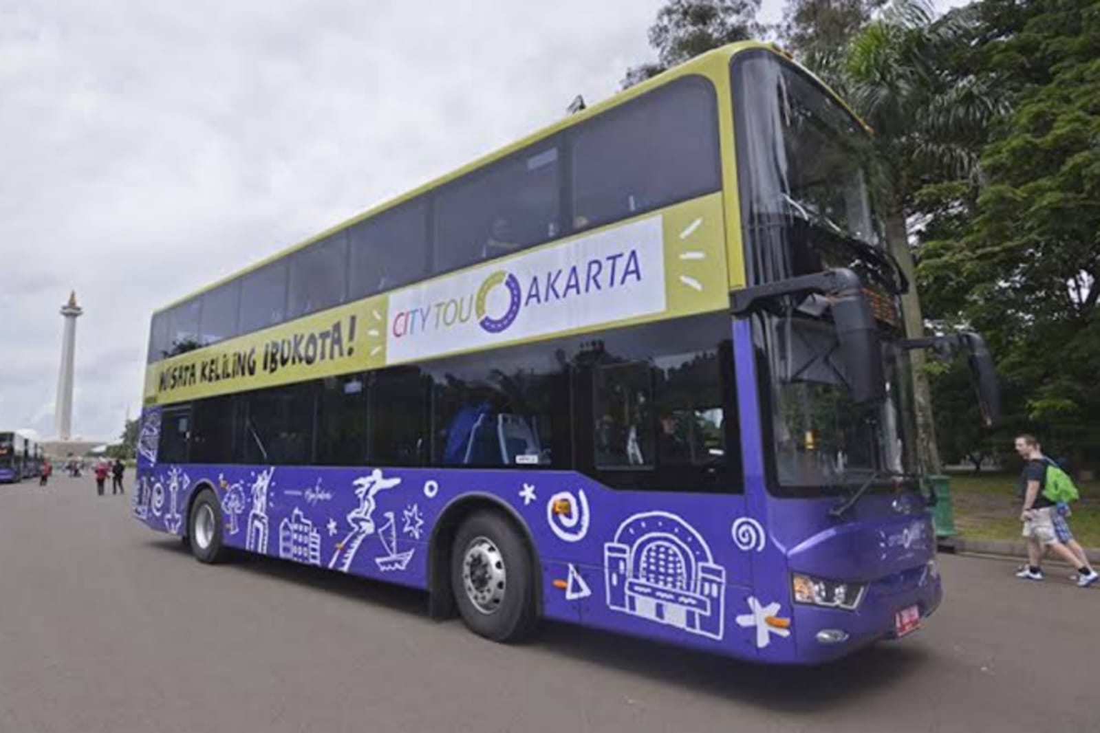 Foto ilustrasi bus wisata Jakarta
