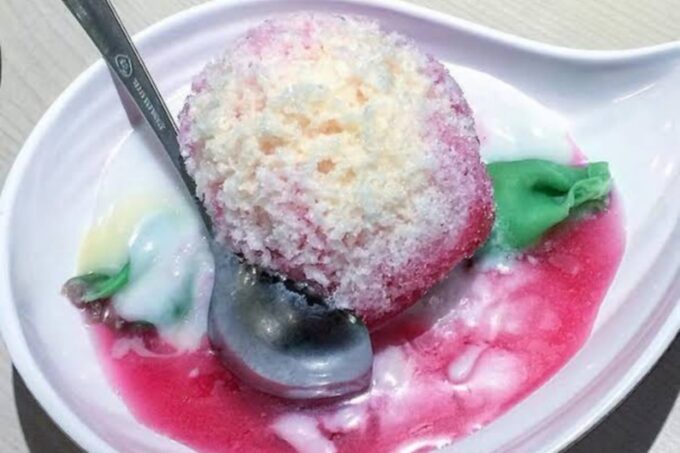 Foto ilustrasi es pisang ijo menggugah selera