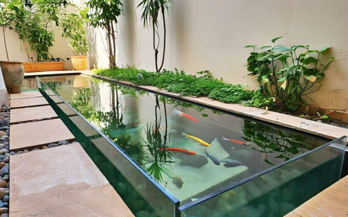 kolam ikan minimalis