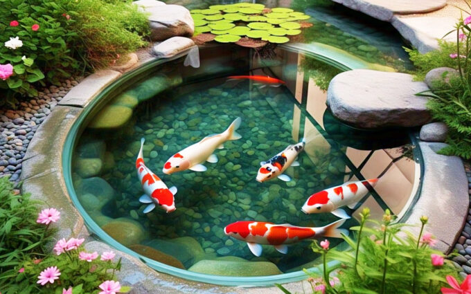 Kolam Ikan Koi Minimalis