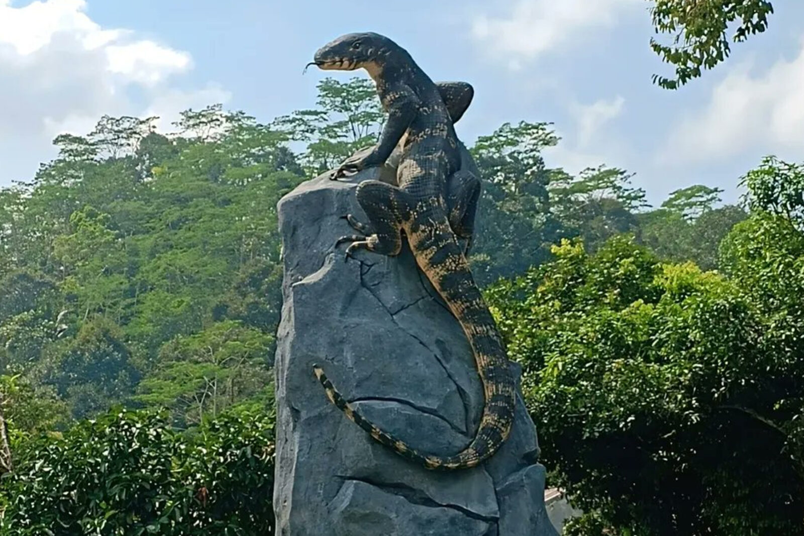 Patung Biawak 7 Meter di Wonosobo, Ikon Baru yang Viral dari Tangan Seniman Lokal