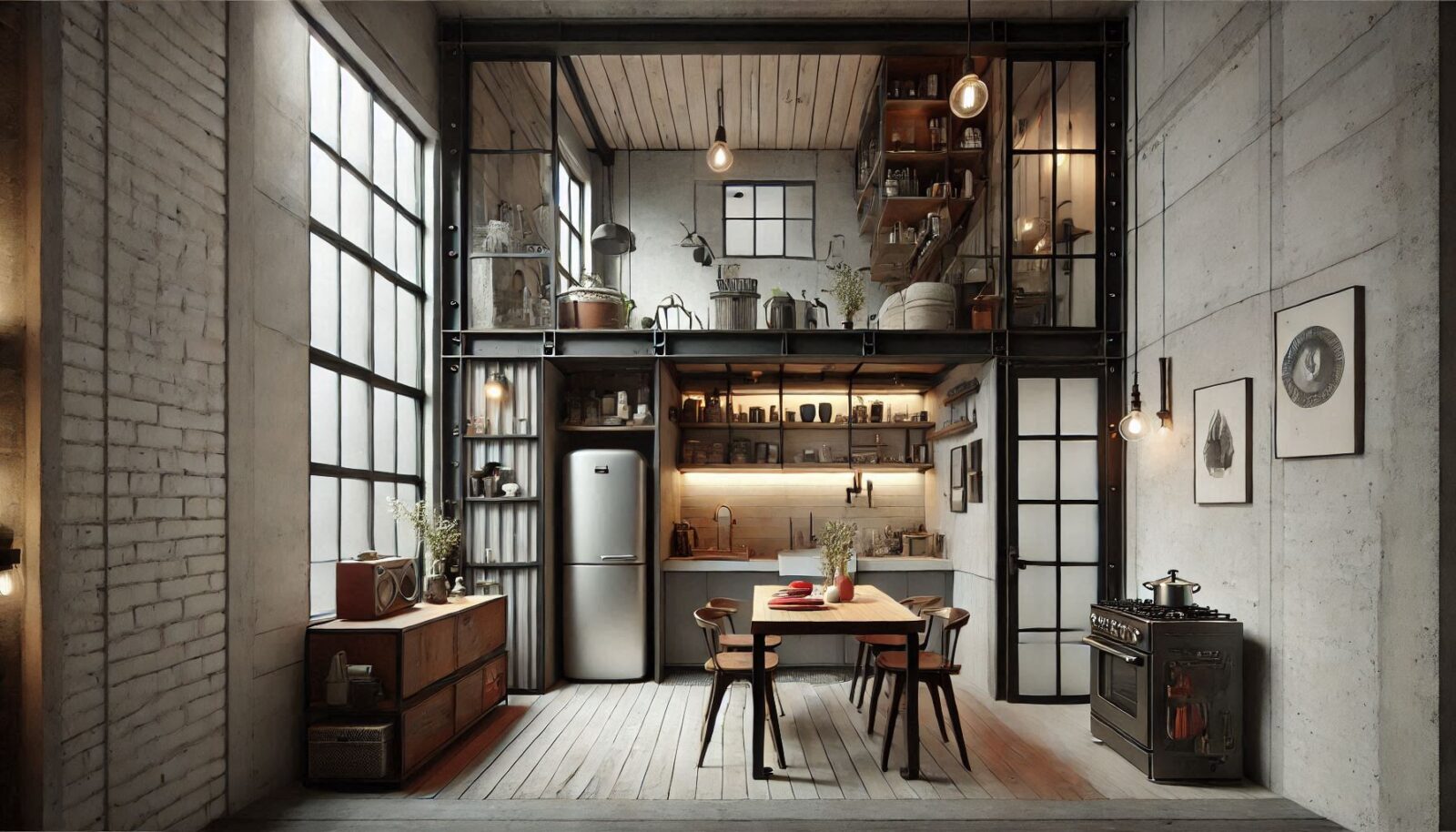 Inspirasi Interior Rumah Industrial