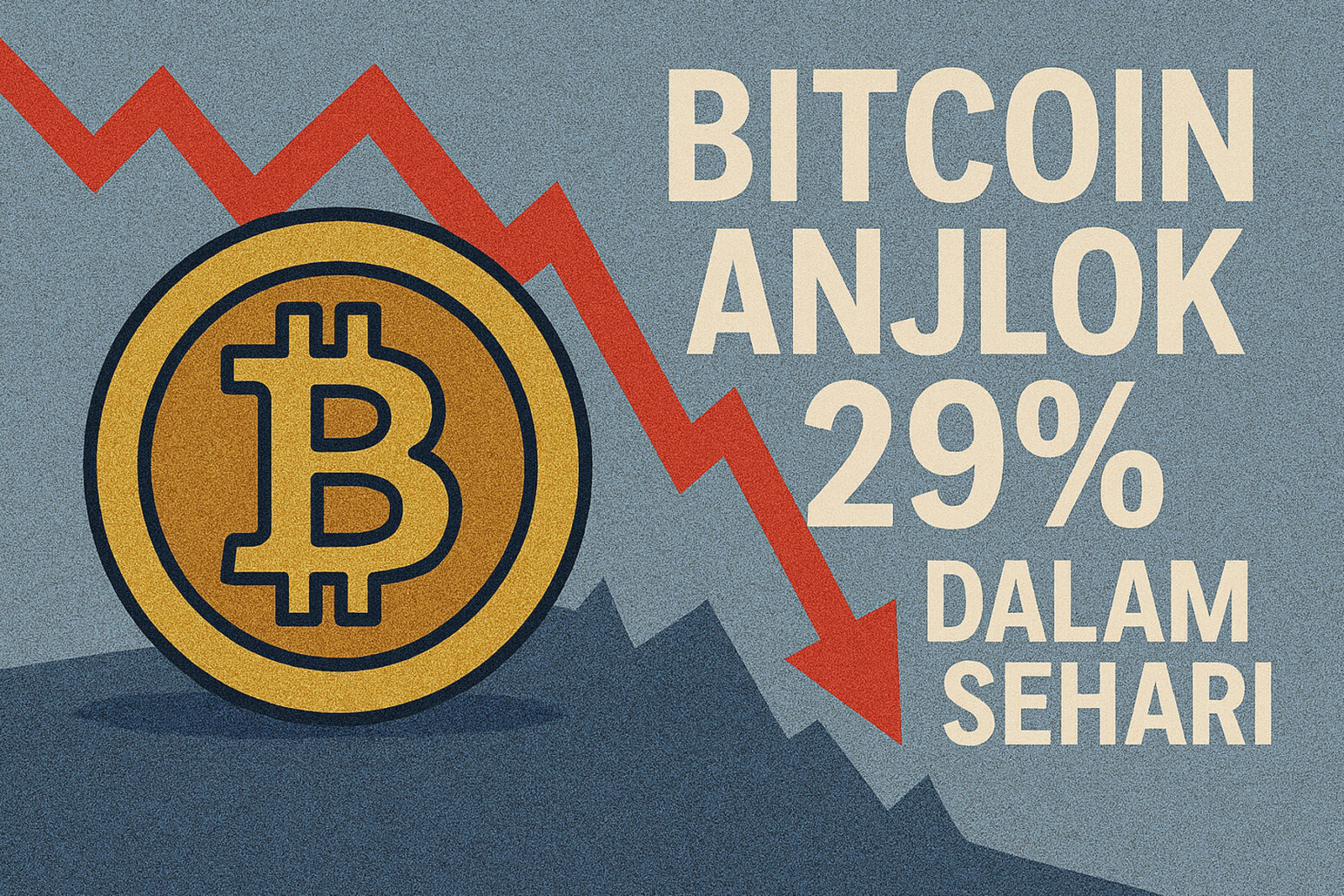 Bitcoin Anjlok 29% dalam Sehari