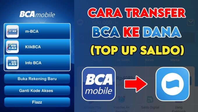 transfer uang dari BCA ke DANA.