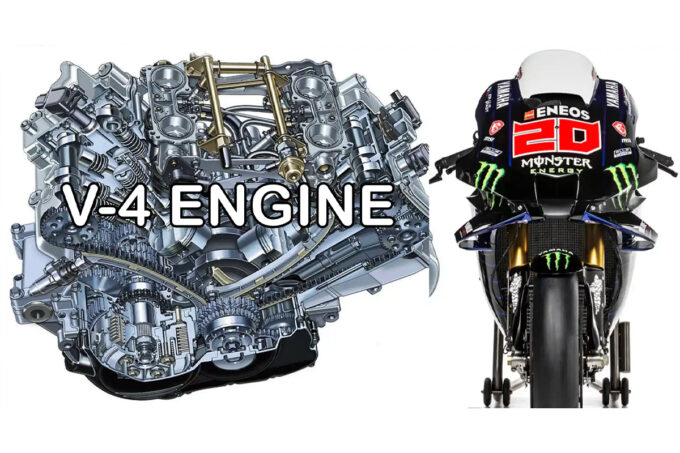 Mesin V4 di YZR M1