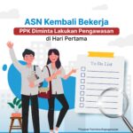 Pasca libur Idulfitri 1446 H, Aparatur Sipil Negara (ASN) akan kembali bekerja pada Selasa, 8 April 2025. Untuk menjaga pelayanan tetap berjalan optimal, Kementerian Pendayagunaan Aparatur Negara dan Reformasi Birokrasi (PANRB) meminta Pejabat Pembina Kepegawaian (PPK) di instansi dan pemerintah daerah melakukan pengawasan terhadap kinerja para pegawai.