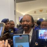 Ketua Umum Partai NasDem Surya Paloh ungkap alasan tak isi posisi di Kabinet Merah Putih Prabowo-Gibran, Denpasar, Bali, Kamis (3/4/2025). ANTARA/Ni Putu Putri Muliantari