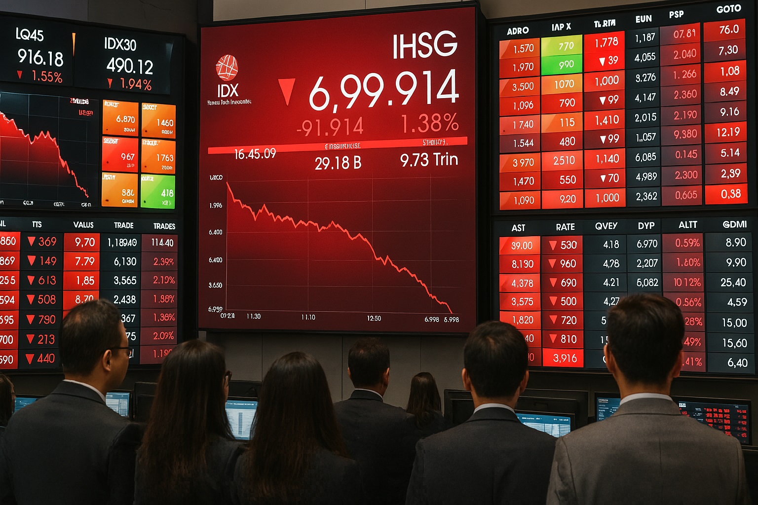 IHSG Hari Ini Anjlok 1,7 Persen ke 6.789, Investor Wajib Waspada!