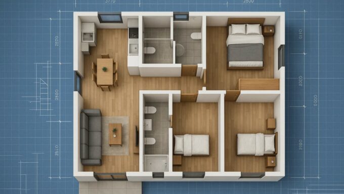 Denah Rumah Minimalis Sederhana