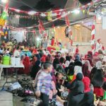 Suasana penuh kebersamaan mewarnai puncak malam peringatan Hari Ulang Tahun (HUT) ke-80 Kemerdekaan Republik Indonesia di RW 09, Kelurahan Cinangka, Kecamatan Sawangan, Kota Depok, Jawa Barat.