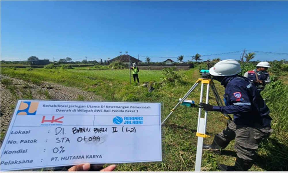 Hutama Karya Rehabilitasi 103 Irigasi di Aceh dan Bali untuk Perkuat Ketahanan Pangan
