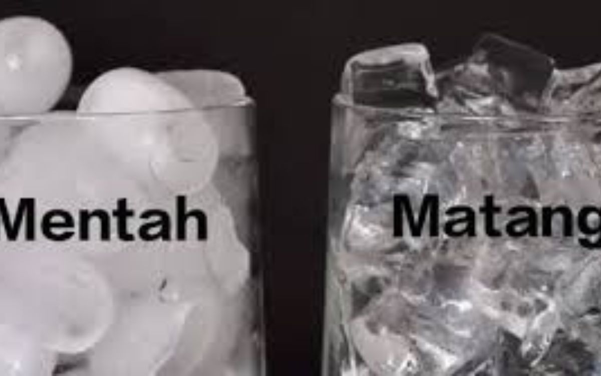 Apa Beda Es Batu dari Air Mentah dan Air Matang?