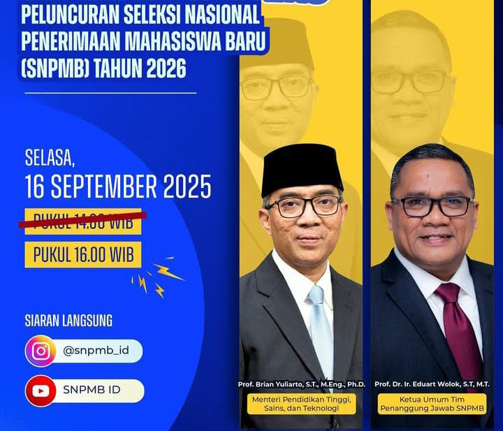Aturan Baru SNBP 2026, Tes Kemampuan Akademik Jadi Senjata Tambahan Calon Mahasiswa