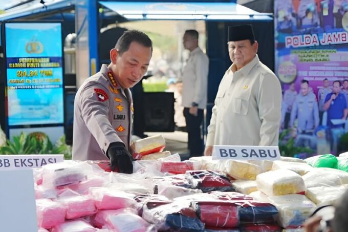 Pemusnahan 214 ton narkoba