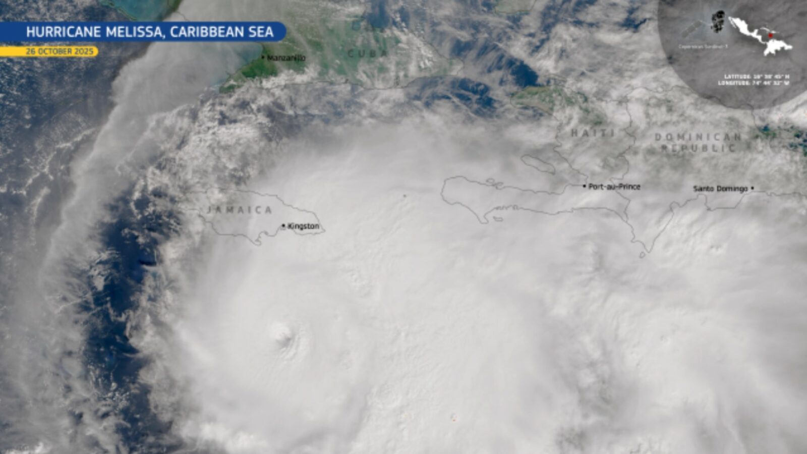 Badai Melissa, Image: Copernicus.e