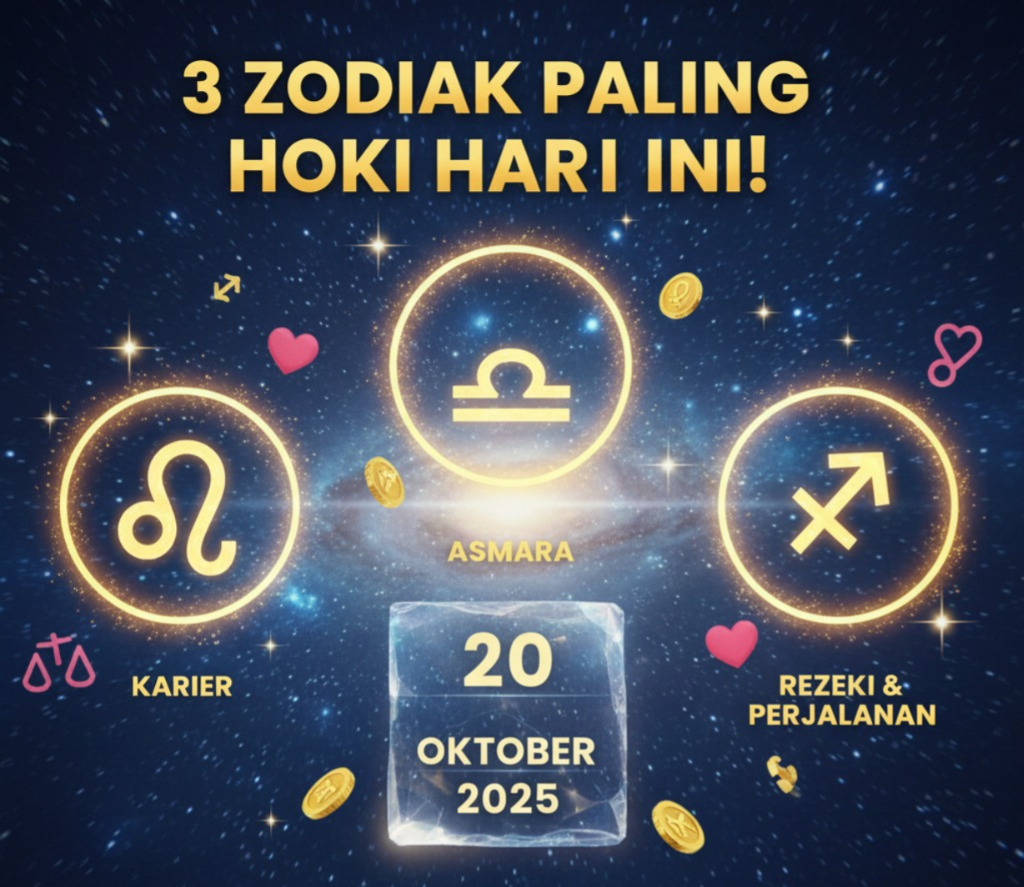 3 Zodiak Paling Hoki 20 Oktober 2025! Cek Ramalan Bintang Keberuntungan Hari Ini