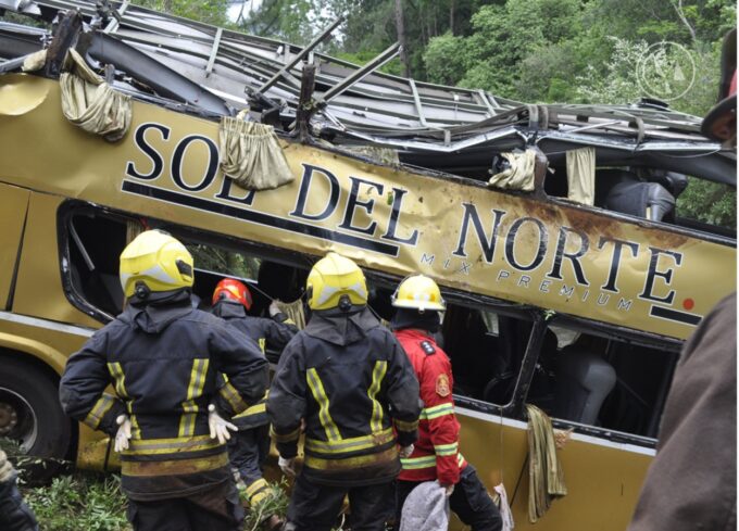 kecelakaan bus di Argentina