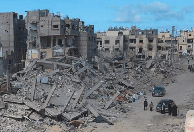 Kehancuran infrastruktur di Gaza akibat gempuran militer Israel. Foto: MSF