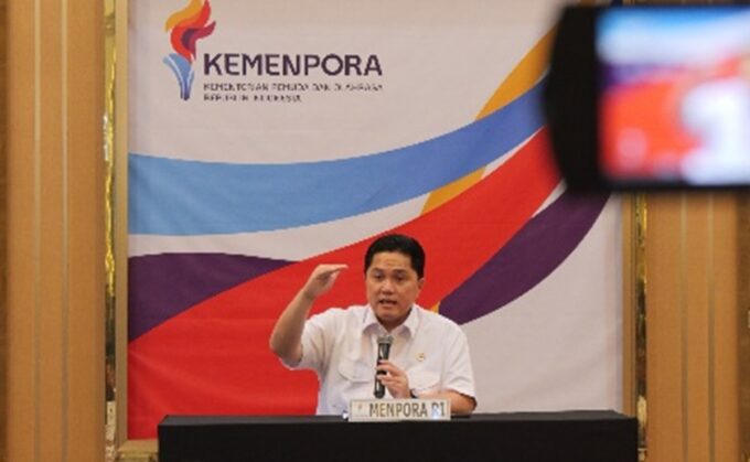 Menpora Erick Thohir memastikan olahraga Indonesia terus berjalan. Foto: Kemenpora