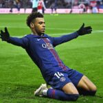 Achraf Hakimi dua gol PSG Brest
