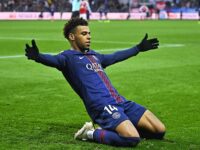 Achraf Hakimi dua gol PSG Brest