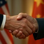 Trump dan Xi Jabat Tangan