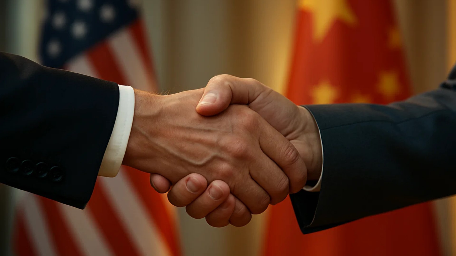 Trump dan Xi Jabat Tangan