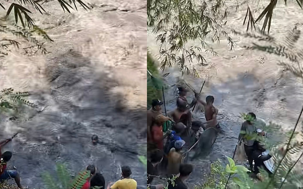 Dua Bocah Nyaris Hanyut di Dam Singir Banyuwangi