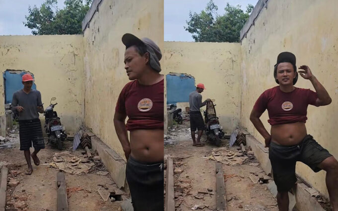 Rumah Kosong Dibongkar Orang Tak Dikenal